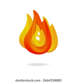 Flammensymbol - Hot Fire Graphics für Energie und Wärmedesign