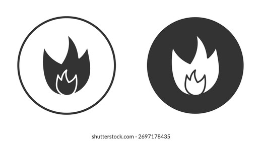 Illustration des Flammensymbols. Pixel-Vektorgrafiken - Vektor.