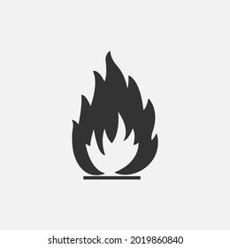 Flame icon isolated on background. Fire symbol modern, simple, vector, icon for website design, mobile app, ui. Vector Illustration