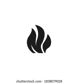 Flame icon isolated on white background. Fire symbol modern, simple, vector, icon for website design, mobile app, ui. Vector Illustration