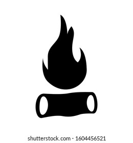 flame icon isolated sign symbol vector illustration - Collection of high quality black style vector icons
