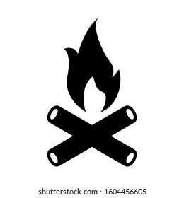 flame icon isolated sign symbol vector illustration - Collection of high quality black style vector icons
