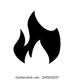 icono de llama o logotipo símbolo de signo aislado ilustración vector ilustración - iconos vectoriales de estilo negro de alta calidad
