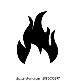 icono de llama o logotipo símbolo de signo aislado ilustración vector ilustración - iconos vectoriales de estilo negro de alta calidad
