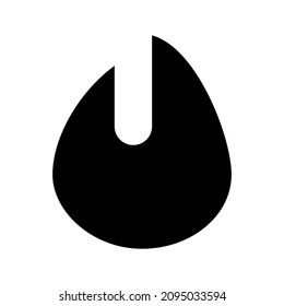 Flammensymbol oder Logo einzeln auf Zeichen, Vektorgrafik - hochwertige Vektorsymbole mit schwarzem Hintergrund
