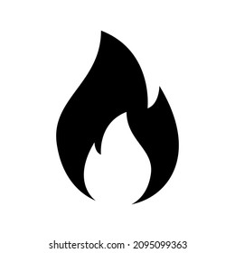 flame icon or logo isolated sign symbol vector illustration - high quality black style vector icons
