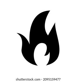 flame icon or logo isolated sign symbol vector illustration - high quality black style vector icons

