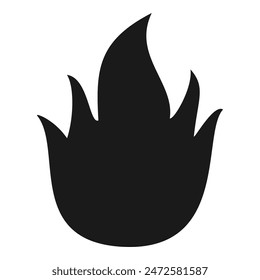 
flame icon, papi flame illustration in flat style, flame vector