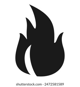 
flame icon, papi flame illustration in flat style, flame vector