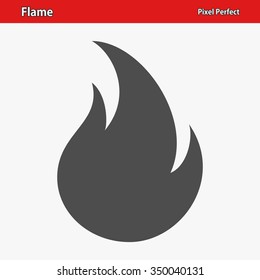 Flame Icon. Professional, pixel perfect icons optimized for both large and small resolutions. EPS 8 format.