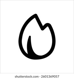 A flame icon representing heat, energy, and trends.