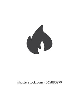 flame icon. sign design