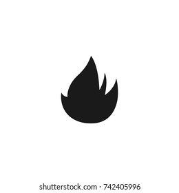 flame icon. sign design