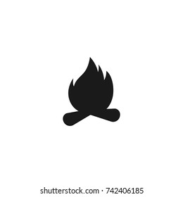 flame icon. sign design