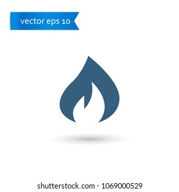flame. flame icon. sign design. Vector EPS 10.
