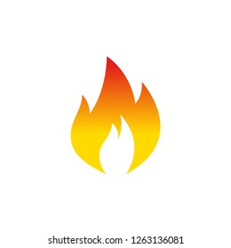 Flame icon symbol vector