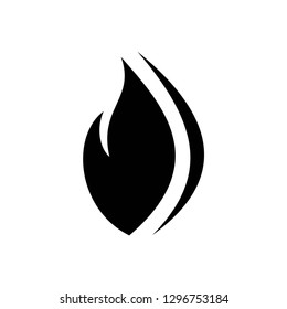 flame icon symbol vector. on white background editable eps10