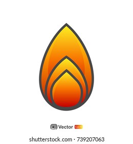 flame icon template