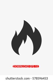 Flame icon, Vector