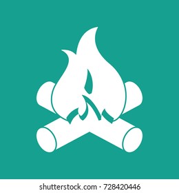 flame icon vector
