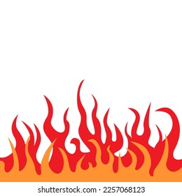 Flammensymbol-Vektorgrafik. Feuerbildzeichen. Flammensymbol oder -logo.