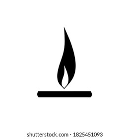 flame icon vector illustration logo template