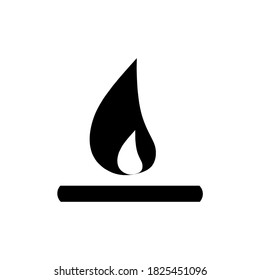 Vektorgrafik-Logo-Vorlage mit Flammensymbol