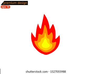 flame icon vector isolated. heat logo and symbol