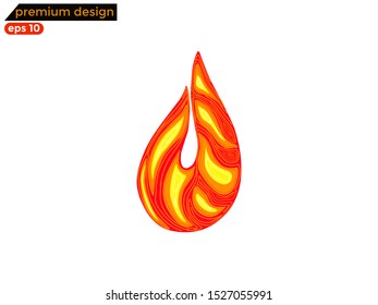 flame icon vector isolated. heat logo and symbol