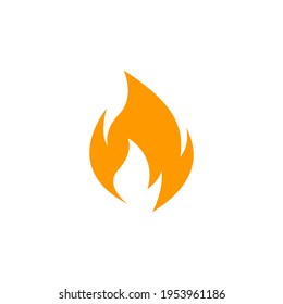 Icono de llama Ilustración de material vectorial 