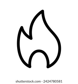 Flame Icon Vector Symbol Design Illustration