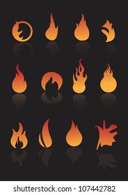 Flame icons 2