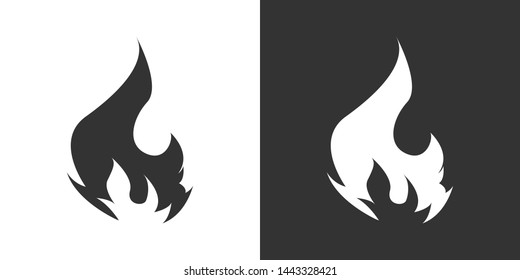 Flame Illlustration Symbol Icon Vector