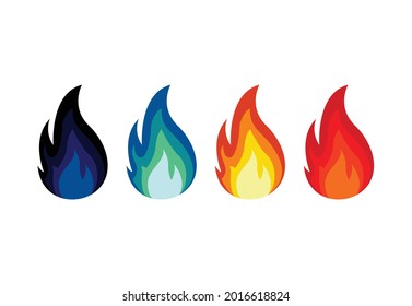 Flame illustration, illustration of fire, burning
