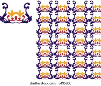 Flame like pattern