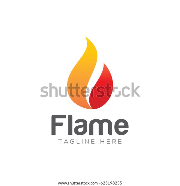 Flame Logo Stock Vector (Royalty Free) 623198255