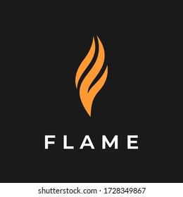 flame logo concept inspiration with modern design style, vector illustration template
