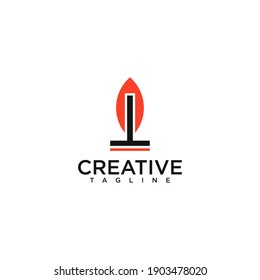 Flame logo, creative design vector