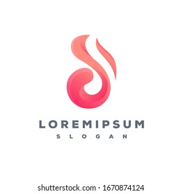 diseño de logotipo de llama listo para usar
