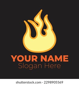 Flame logo design template illustration.creative vector icon