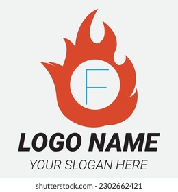 Flame logo design template illustration.creative vector icon