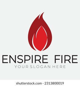 Flame logo design template illustration.creative vector icon