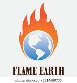 Flame logo design template illustration.creative vector icon