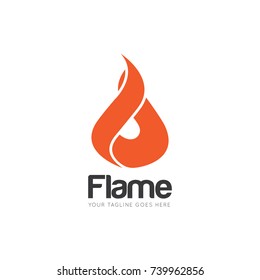 flame logo design unique