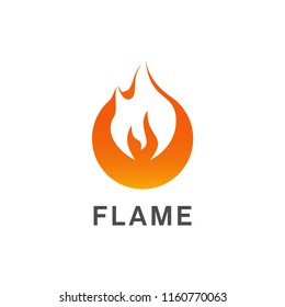 FLAME LOGO DESIGN VECTOR