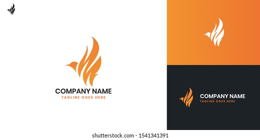 Flame logo - Flame and Fire logo, All elements on this template are editable with vector software.