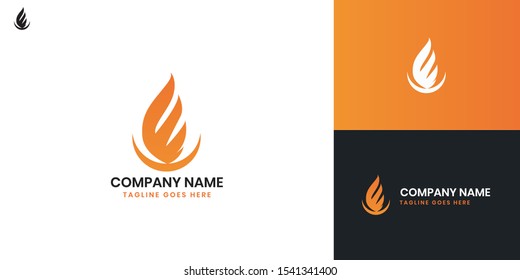 Flame logo - Flame and Fire logo, All elements on this template are editable with vector software.