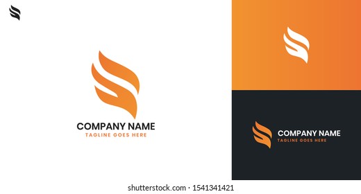 Flame logo - Flame and Fire logo, All elements on this template are editable with vector software.