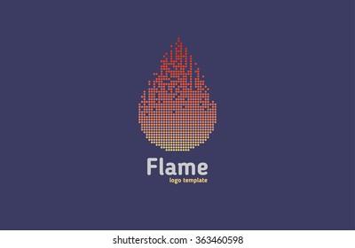 Flame logo. Fire logo. Company concept. Burning logo