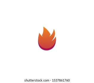 Flame logo fire icon vector 